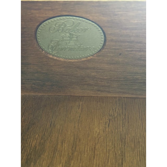 Vintage Baker Furniture English Regency Style Rosewood Accent Table/Petite Writing Desk For Sale - Image 11 of 15