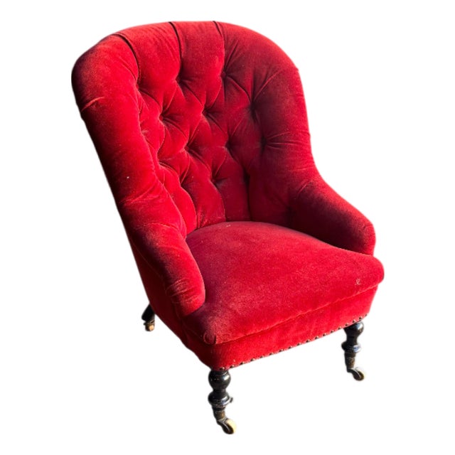 Antique Eve Chair in the Manner of George Smith For Sale