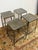 CB2 Cb2 Flint Metal Counter Stools, Set of Four For Sale - Image 4 of 11
