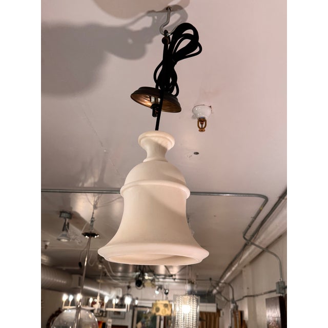Plastic Pottery Barn Noah Bell Pendant Light For Sale - Image 7 of 12