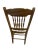 1950s 1950s Oak Pressed Back Nursing Chair For Sale - Image 5 of 6