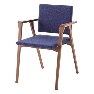 Luisa Chair in American Walnut and Fabric by Franco Albini for Cassina For Sale