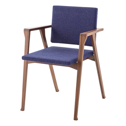 Luisa Chair in American Walnut and Fabric by Franco Albini for Cassina For Sale