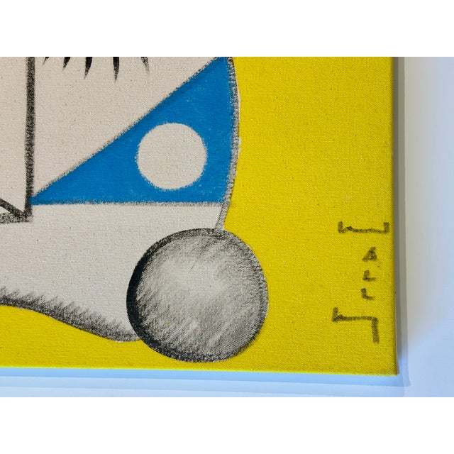 Contemporary Abstract Acrylic on Canvas Pair by Wally Hatny For Sale - Image 6 of 8