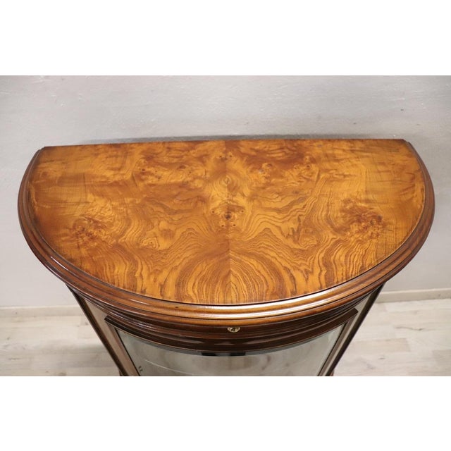 Vintage Vitrine in Walnut Root, 1990s For Sale - Image 4 of 13