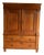 Antique Elm Wood Cabinet For Sale