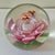 Glass Vintage Pink Flower and Bee Paper Weight For Sale - Image 7 of 10