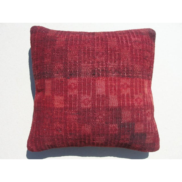 1980s 1980s Kilim Rug Pillow Cover For Sale - Image 5 of 5