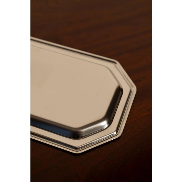 Italian Stainless Steel Tray For Sale - Image 9 of 11