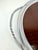 Brown Vintage Large Round Mahogany & Silverplate Serving Tray With Twisted Handles For Sale - Image 8 of 11