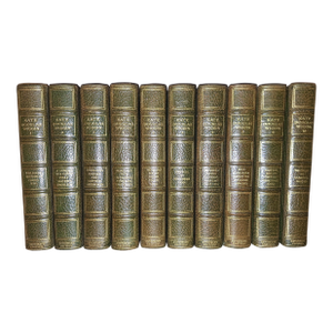 1910s Writings of Kate Douglas Wiggin 10/500 Signed Full Leather Bindings Autograph Edition - Set of 10
