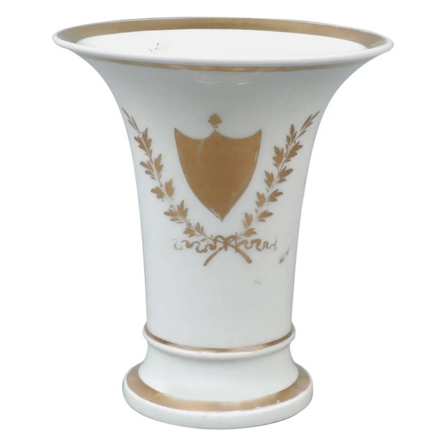 19th Century Tucker and Hemphill American Porcelain Trumpet Vase, 1830s For Sale - Image 9 of 9