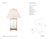 J. Randall Powers by Visual Comfort Signature Cameron Table Lamp in Crystal and Gilded Iron with Linen Shade Designer: J....
