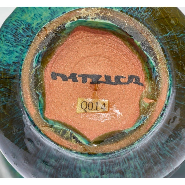 Otto and Gertrud Natzler Rare Pitcher Form With Cupped Top, 1960 C. For Sale In Chicago - Image 6 of 7