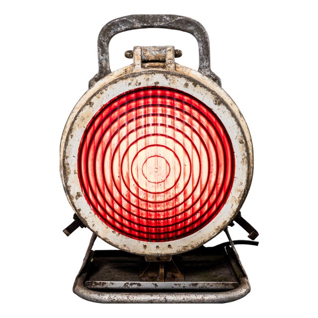 Vintage French Train Engineers Warning Lamp, 1950s For Sale