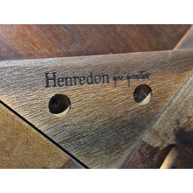 Henredon Mid-Century Hollywood Regency Chinoiserie Sculpted Walnut Extension Dining Table, Circa 1970s For Sale - Image 11 of 12