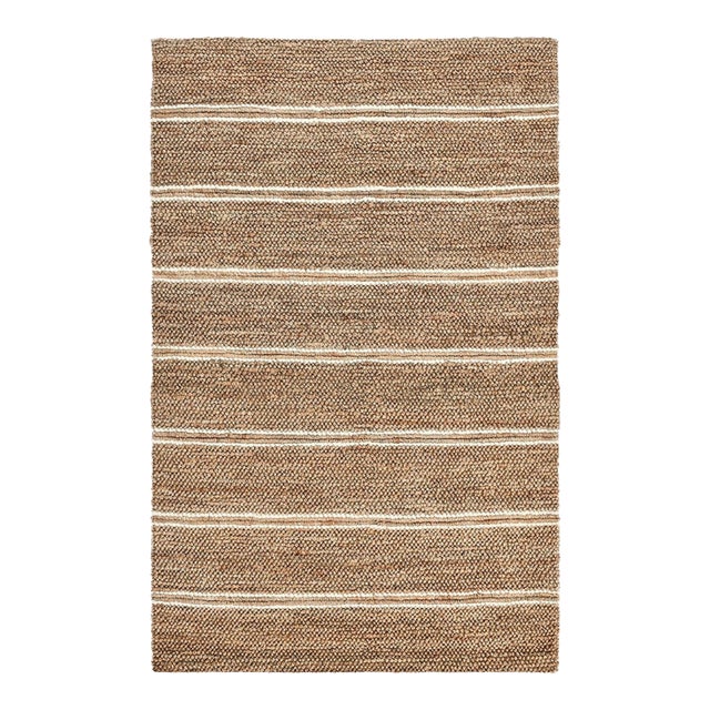 Barcelona Ivory Stripe Rug - 5 X 8 For Sale