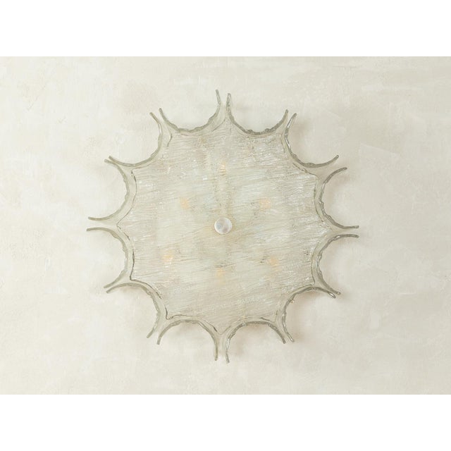 Frosted Glass Wall or Ceiling Lamp from Kaiser-Leuchten, 1970s For Sale - Image 9 of 9