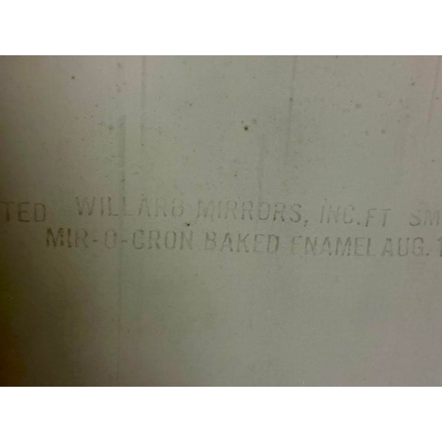 Stunning Vintage Swedish Gustavian Louis XVI Style Pale Blue and Parcel Gilt Wall Mirror - Newly Painted For Sale - Image 11 of 12