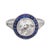 Modern Art Deco Style 1.87 Carat Old European Cut Diamond Sapphire Engagement Ring, Size 6.5 For Sale - Image 3 of 6