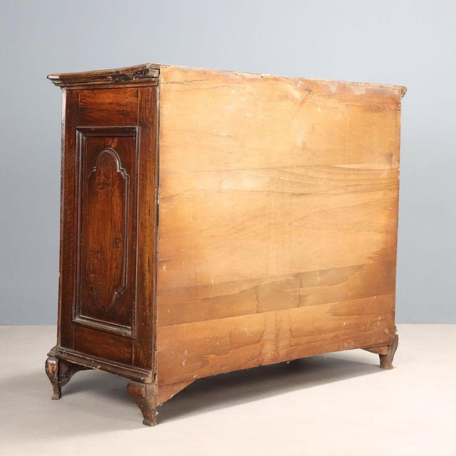 Baroque Chest of Drawers in Walnut and Bronze For Sale - Image 11 of 12