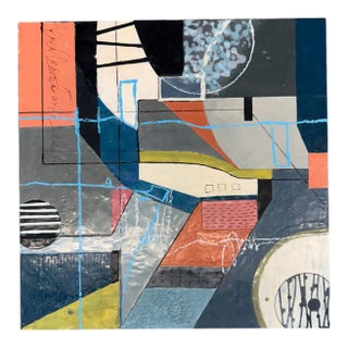Contemporary Abstract Encaustic Painting "Same and Different by Therese Cook" For Sale