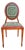 Antique Needlepoint Sheraton Style Federal Oval Back Chair, c.1900 For Sale