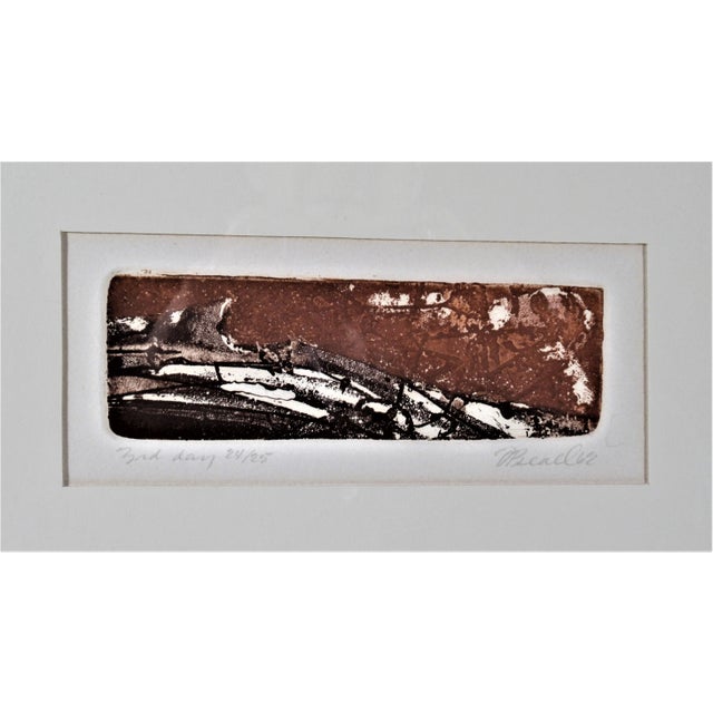 This artwork titled "Genesis 3th Day" 1962 is a n original colors etching , with embossing by noted American artist Dennis...