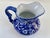 English Vintage English Victoria Ware Ironstone Blue & White Pitcher For Sale - Image 3 of 8