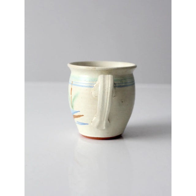 Ceramic Vintage Studio Pottery Mug For Sale - Image 7 of 12