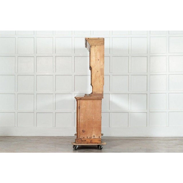 Brown Large 19th Century English Pine Vernacular Dresser, 1870s For Sale - Image 8 of 14