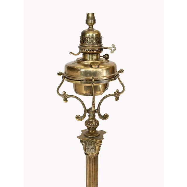 You are viewing a wonderful French antique gilt floor lamp The lamp is actually an oil lamp - with the paraffin burner to...