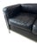 1980s 1987 Cassina Lc2 Black Leather Loveseat — Le Corbusier / Jeanneret / Perriand (Documented) For Sale - Image 5 of 10