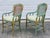 Pair Italian Neoclassical Painted Cane Back Armchairs – Chiavari Style, Mid-Century Italian Export Chairs a Pair For Sale - Image 4 of 11