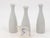 Ceramic Collection of Three White Single Bud Vases, French Early 21st C. For Sale - Image 7 of 7