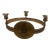 Vintage Brass Three Wall Sconces Candle Holder For Sale