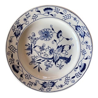 1950s Royal China Doorn Blue Onion Dinner Plate For Sale