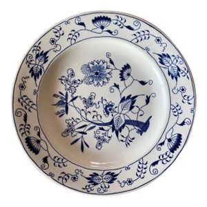 1950s Royal China Doorn Blue Onion Dinner Plate