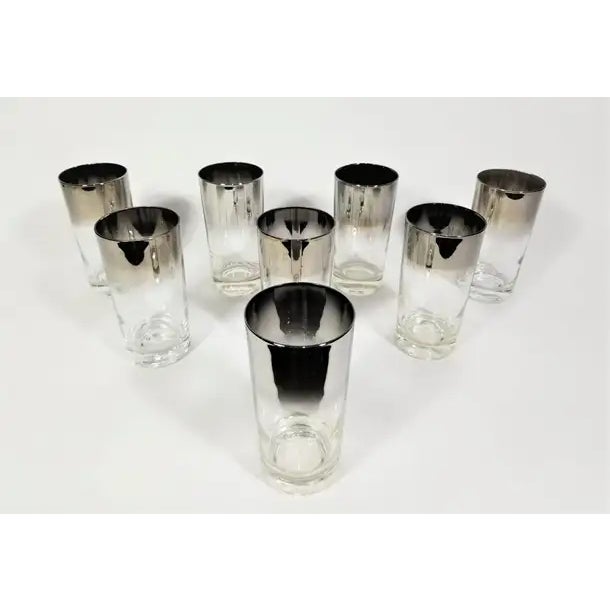 Dorothy Thorpe Mid Century 1960s Glassware Barware Set of 8 For Sale - Image 9 of 12