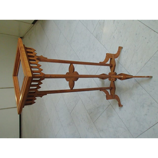 Wood Art Nouveau Table with Carvings, 1890s For Sale - Image 7 of 10