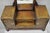 Wood Antique Japanese Wood & Brass Small Low Kyodai Vanity Dressing Table With Mirror For Sale - Image 7 of 18