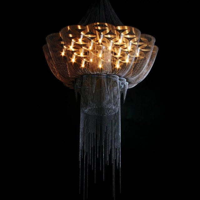 Black Flower of Life Chandelier from Willowlamp, 2012 For Sale - Image 8 of 9