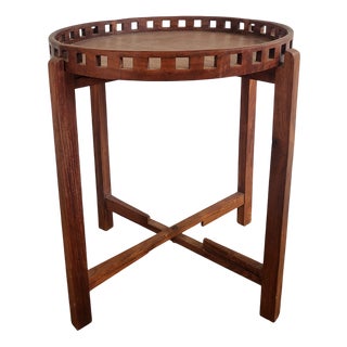 Side Table with Removable Tray, 1990s For Sale