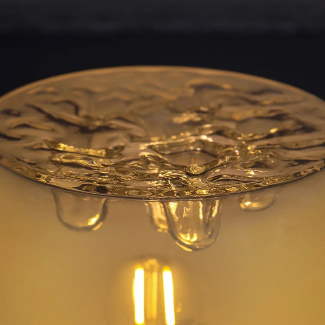 Italian Space Age Glass Table Lamp, 1970s For Sale - Image 4 of 8