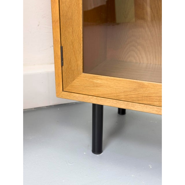 Black Small Danish Cabinet and Display Case from Hansen and Guldborg, 1970s, Set of 2 For Sale - Image 8 of 18