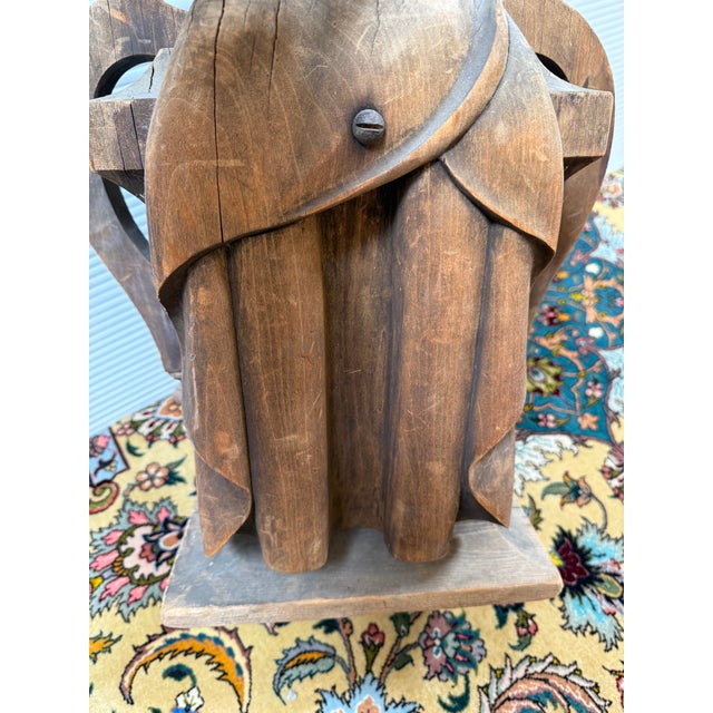 Neoclassical Hand Carved Flaming Urn Memorial Bust For Sale - Image 11 of 12