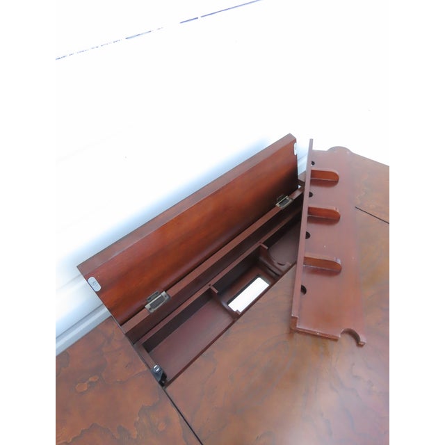 Hollywood Regency Henry Link Bali Hai Style Faux Bamboo Computer Desk 6438a For Sale - Image 9 of 16