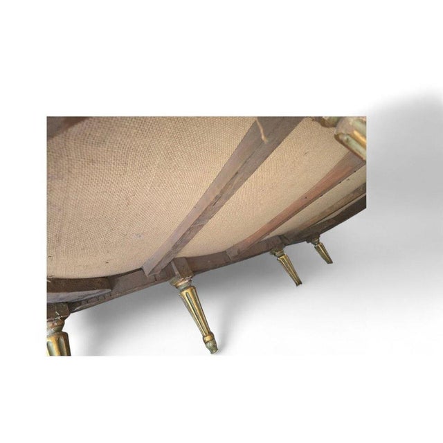 18th Century Louis XVI Sofa Carved and Gilded Wood, 1780 For Sale - Image 6 of 13