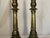 Vintage Candlestick Brass Table Lamps- A Pair For Sale - Image 4 of 7