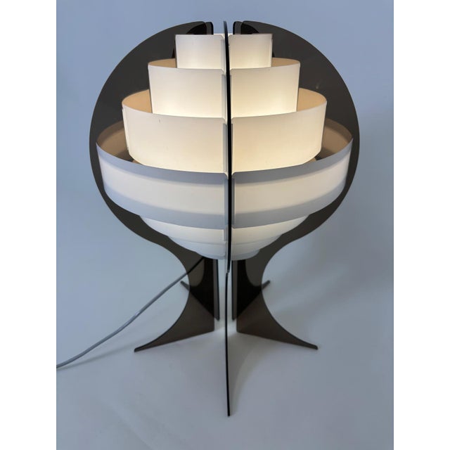 Plastic Space Age Strips Lamp by Flemming Brylle and Preben Jacobsen, 1960s For Sale - Image 7 of 8